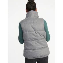 Load image into Gallery viewer, Old Navy Textured Frost-Free Zip Up Mock Neck Outdoor Puffer Vest Gray M
