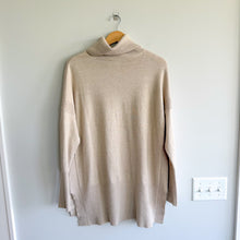 Load image into Gallery viewer, French Connection Babysoft Cowl Turtleneck Pullover Sweater Cream M
