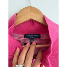 Load image into Gallery viewer, Fairway &amp; Greene Baruffa Merino 1/4 Zip Long Sleeve Windsweater Pink XL
