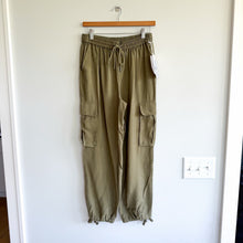 Load image into Gallery viewer, Nordstrom Cargo Pull On Drawstring Waist Jogger Pants Olive Burnt XS NWT
