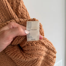 Load image into Gallery viewer, Free People Camel Be Yours Chunky Knit Slouchy Pullover Sweater Brown S
