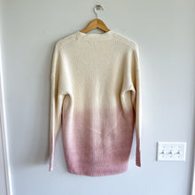 Load image into Gallery viewer, Sundance Sunset Moments Button Front Ombre Cardigan Cream/Pink S
