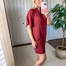 Load image into Gallery viewer, Prana Carys Hooded Dress in Mulled Wine
