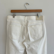 Load image into Gallery viewer, Citizens of Humanity Charlotte Crop High Rise Straight Jeans White 30
