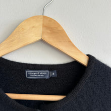 Load image into Gallery viewer, Vineyard Vines Plush Cardigan Wool-Cashmere Blend Button Front Sweater Black M
