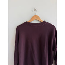 Load image into Gallery viewer, Eileen Fisher Organic Cotton Terry Boxy Fit Top Plum Purple M

