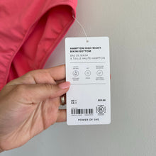 Load image into Gallery viewer, Athleta Hampton High Waist Bikini Bottom Pink M NWT

