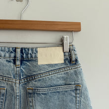 Load image into Gallery viewer, Grlfrnd Helena High Rise Button-Fly Denim Straight Leg Jeans Blue 25
