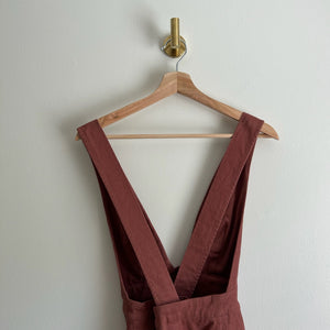 Forever 21 Empire West V-Neck A-line Mini Dress Mauve M