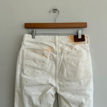 Load image into Gallery viewer, Johnny Was The Cropped Baby Boot Denim Embroidered Jeans White 27
