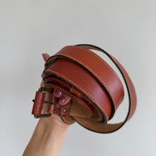 Load image into Gallery viewer, Vintage Anne Klein Leather Classic Adjustable Buckle Belt Brown M
