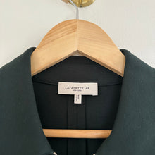 Load image into Gallery viewer, Lafayette 148  York Fallon Collared Short Sleeve Midi Dress Green 10
