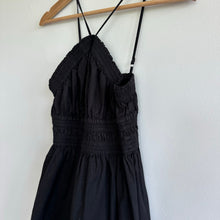Load image into Gallery viewer, Rachel Parcell Halter Poplin Midi Dress Black XXS
