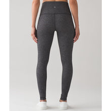 Load image into Gallery viewer, Lululemon Wunder Under Herringbone Pattern High Rise Activewear Leggings Black 6
