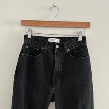 Load image into Gallery viewer, Abercrombie &amp; Fitch The Ankle Straight Ultra High Rise Jeans Black
