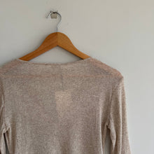 Load image into Gallery viewer, Zara Ribbed Knit Cropped Casual Button Front Cardigan Brown M NWT
