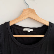 Load image into Gallery viewer, Z Supply Blakey Slub Side Slits Sleeveless Ruffes Midi Dress Black XS
