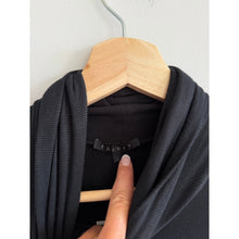 Load image into Gallery viewer, Theory Andersi Relaxed Cowl Neck Short Sleeve Blouse Black L NWT
