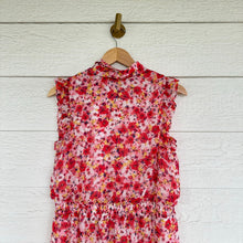 Load image into Gallery viewer, Laundry By Shelli Segal Floral Print Sleeveless Ruffles Casual Maxi Dress Red 10

