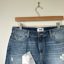 Load image into Gallery viewer, Paige Daryn Distressed Mid Rise Cut-Off Jean Shorts Blue 30 NWT
