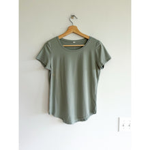 Load image into Gallery viewer, Lululemon Love Crew III Short Sleeve Activewear Top Grey Sage 6
