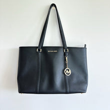 Load image into Gallery viewer, Michael Kors Sady Leather Large Shoulder Bag Black
