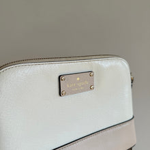 Load image into Gallery viewer, Kate Spade Bay Street Minimal Classic Chic Leather Crossbody Bag White

