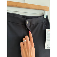 Load image into Gallery viewer, Lululemon City Trek II 28" Mid Rise Flat Front Trouser Pants Black 4 NWT
