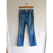 Load image into Gallery viewer, Madewell Cali Demi Boot High Rise Cropped Denim Jeans Light Wash 27T
