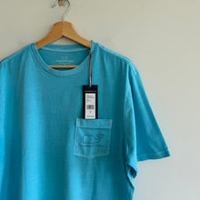 Load image into Gallery viewer, Vineyard Vines Vintage Whale Graphic Print Pocket T-Shirt Bora Blue S NWT
