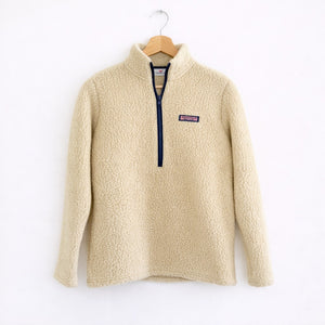 Vineyard Vines Heritage Sherpa 1/2-Zip in Camel XXS