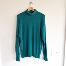 Load image into Gallery viewer, Wilfred Free Aritizia Hush Knit Turtleneck Long Sleeve Pullover Sweater Green S
