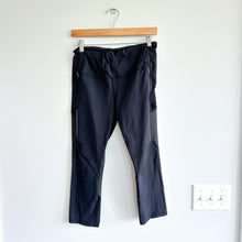 Load image into Gallery viewer, Lululemon Mesh Detail Zipper Pockets Cropped Leggings Black 10
