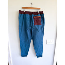Load image into Gallery viewer, Cotopaxi Abrazo Fleece Colorblock Drawcord Waist Jogger Blue/Brown XXL NWT
