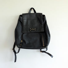 Load image into Gallery viewer, Kate Spade New York Remington Place Perri Pebbled Leather Backpack Black
