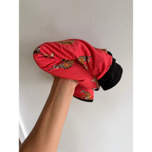 Load image into Gallery viewer, Bums &amp; Roses Go Get Em Tiger Natural Bamboo Bum Bum Blanket Red
