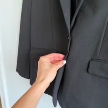 Load image into Gallery viewer, Jamison Evereve Single-Breasted Notch Lapel Snap Closure Blazer Jacket Black M
