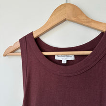 Load image into Gallery viewer, Michael Stars Wren Ribbed Midi Dress Espresso Brown M
