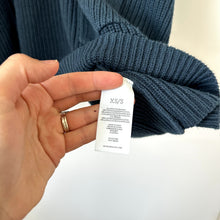 Load image into Gallery viewer, Cabi Lagenlook Sapphire Knit Pullover Sweater Poncho Teal XS
