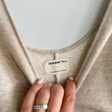 Load image into Gallery viewer, Jackson Rowe Jane Sleeveless Scoop Neck Straight Leg Overall Cream L
