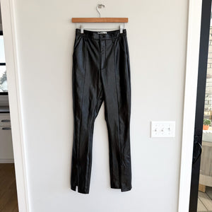 Abercrombie & Fitch The Skinny Ultra High Rise Faux Leather Pants Black 28