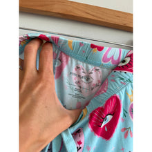 Load image into Gallery viewer, Posh Peanut Sweet Fiona Collection Evil Eye Luxe Pajama Pant Set Blue Pink S
