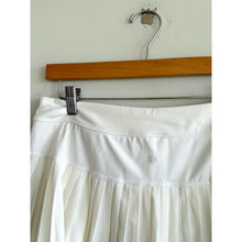 Load image into Gallery viewer, Athleta Advantage Backspin Pleated Mini Activewear Tennis Skort White M
