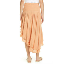 Load image into Gallery viewer, Free People Coast To Coast Convertible Asymmetric Hem Midi Skirt Brown S
