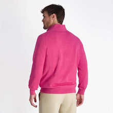 Load image into Gallery viewer, Fairway &amp; Greene Baruffa Merino 1/4 Zip Long Sleeve Windsweater Pink XL
