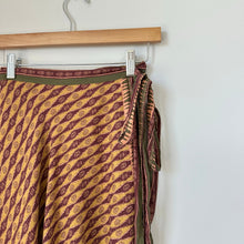 Load image into Gallery viewer, Free People Good 4 U Tribal-Inspired Print Midi Wrap Skirt Brown 4
