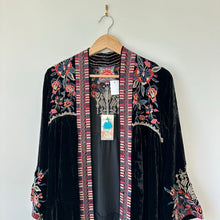 Load image into Gallery viewer, Johnny Was Claude Velvet Tier Duster Cardigan S NWT
