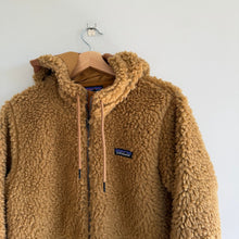 Load image into Gallery viewer, Patagonia Worn Wear Dusty Mesa Zip Up Sherpa Parka Jacket Brown M
