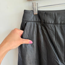 Load image into Gallery viewer, Commando Faux Leather High Rise Wide Leg Trousers Black L NWT
