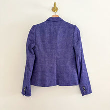 Load image into Gallery viewer, NWT Banana Republic Classic-Fit Herringbone Blazer Purple 0
